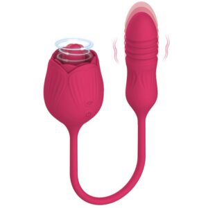 Dual Stimulation Roses Clitoral Soy Toy Sucker Vibrator
