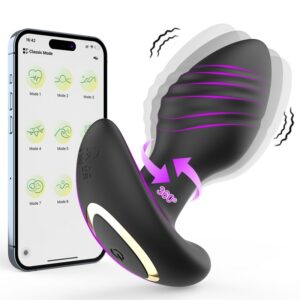 Swirling Prostate Massager APP Control Anal Plug