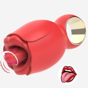 Mouth Tongue Vibrator Rose Sex Toy